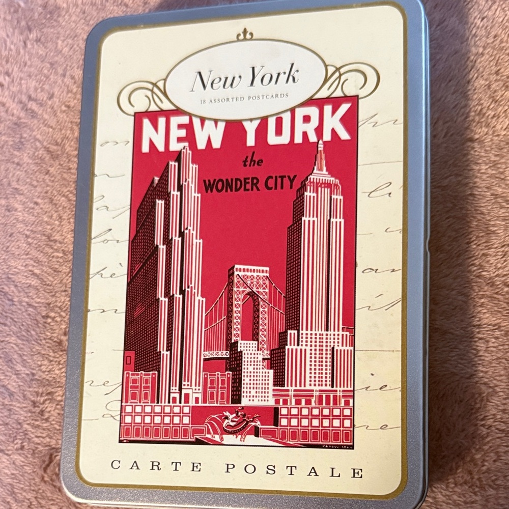 Cavallini & Co. New York Postcard Tin Box